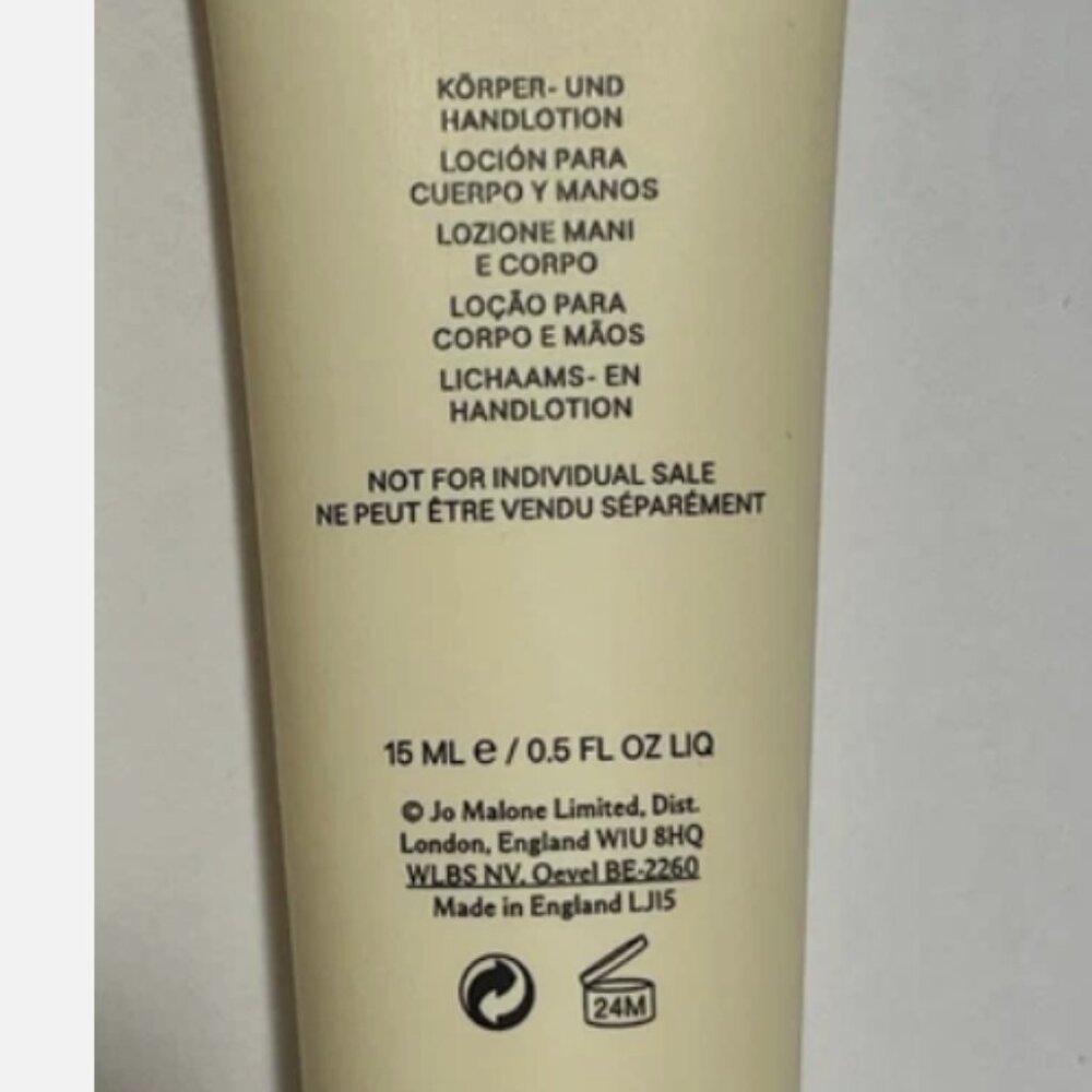 Jo Malone London Wood Sage & Sea Salt Hand Body Lotion 15ml/.5fl.oz LOT 10 - Picture 3 of 4
